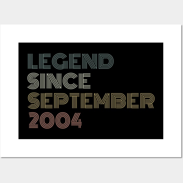 Legend Since September 2004 Wall Art by undrbolink